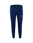 Erima Traingshose Six Wings Worker lang (100% Polyester, sportliche Passform) royalblau/navyblau Damen